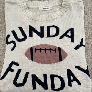Sunday Funday Cropped Sweater Size M